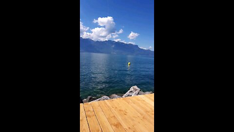 Good morning Switzerland leman blue lake