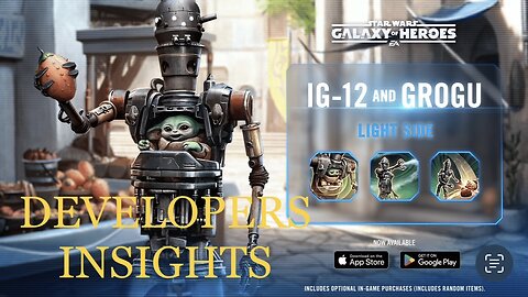 *NEW* Character Inbound: IG-12 & Grogu | Developers Insights | Star Wars Galaxy of Heroes