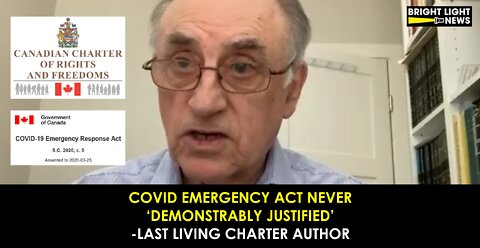 [TRAILER] The Covid Emergency Act Never 'Demonstrably Justified' -Last Living Author of Charter of Rights