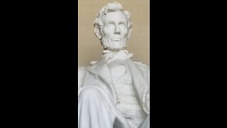 Walk up the Lincoln Memorial stairs and right up to Abraham Lincoln