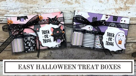 Easy Halloween Treat Boxes