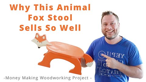 Why This Animal 🦊 Fox Stool Sells So Well Online | Woodworking Project