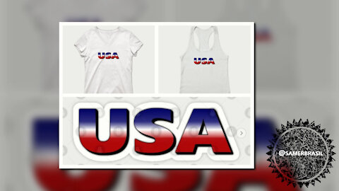 USA, UNITED STATES T-SHIRT. SAMER BRASIL (TEEPUBLIC)