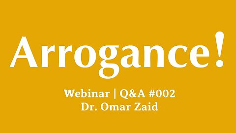 What happens to arrogant Muslims? | Dr. Omar Zaid