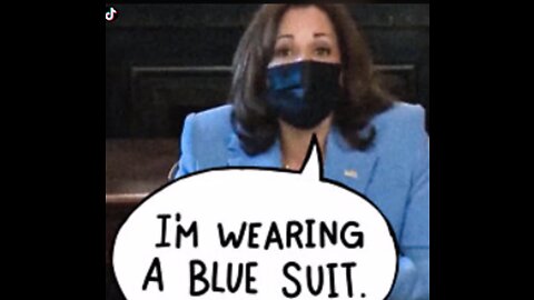 I'm Kamala Harris, Pronouns She/Her, and I'm Wearing a Blue Suit