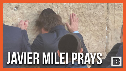 Argentinian President Javier Milei Prays and Weeps at the Western Wall in Jerusalem