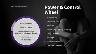 Financial Abuse on the Wheel of Power and Control | Taking Action Against Domestic Violence