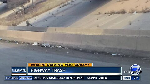 Driving You Crazy: Trash along I-25 in Denver