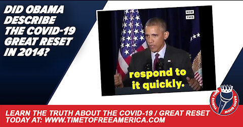 Did President Obama Describe the COVID-19 Great Reset Plan In 2014?