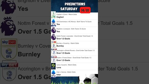 WIN BIG with Our TOP Football Predictions - Serie A, Premier League, Ligue 1 & More! #shorts