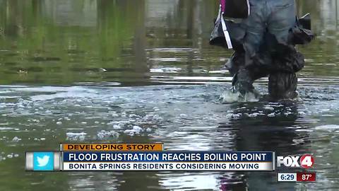 Flood frustrations in Bonita Springs continue