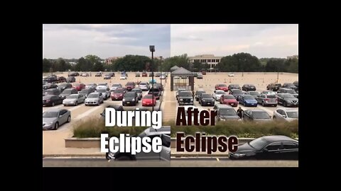 Time lapse of solar eclipse lighting from 1:08pm to 3pm in Chicago August 21, 2017