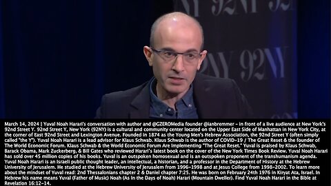 Yuval Noah Harari | "We Are Shifting from an Organic to an Inorganic World. Think About the Politician You Most Hate In the World & Ask Yourself, What Would They Do With the Technology That I'm Developing Right Now?" - Yuval