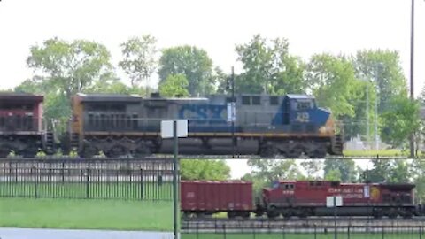 CSX K029 Crude Oil Empties Tanker Train from from Fostoria, Ohio June 12, 2021