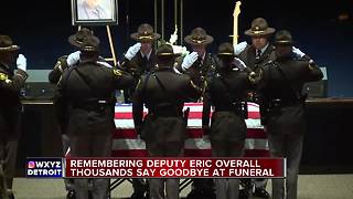 Thousands gather for funeral of fallen Oakland County Deputy Eric Overall