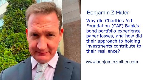 Why did Charities Aid Foundation CAF Bank's bond portfolio experience paper losses, and how did thei