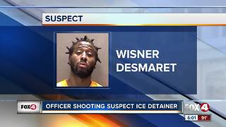 ICE files hold on suspected police shooter