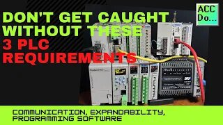 Don't Get Caught Without These 3 PLC Requirements