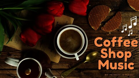 Happy Morning Cozy Coffee Shop Music | Jazz Piano & Guitar Instrumentals | Study | Relax | Soothing
