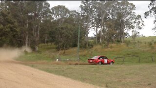 Classic rally car in Australia