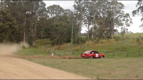 Classic rally car in Australia