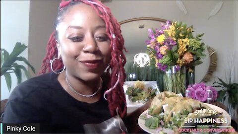 Pinky Cole of Slutty Vegan describes how to make vegan Jamaican jerk chicken tacos