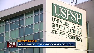 University of South Florida St. Petersburg mistakenly sends out hundreds of acceptance letters