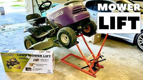Riding Lawn Mower Lift Setup and Review