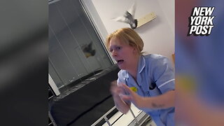 Nurse with fear of birds freaks out over pigeons inside hospital
