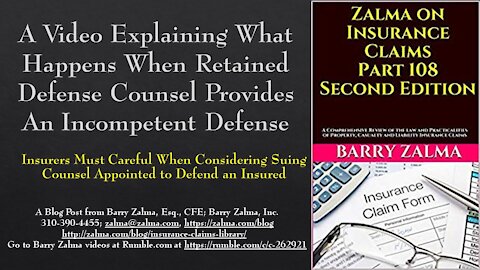 WA Video Explaining What Happens When Retained Defense Counsel Provides an Incompetent Defense