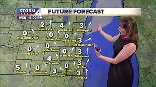 Dry Wednesday night, partly cloudy skies