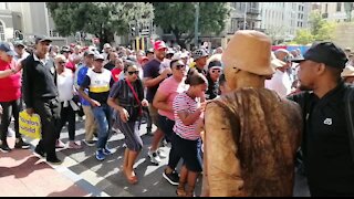 SOUTH AFRICA - Cape Town - SAPS March to Parliament (Video) (ndj)