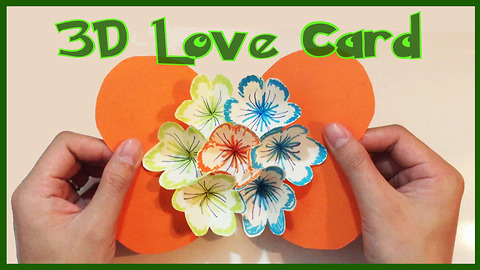 DIY blooming flower pop-up card