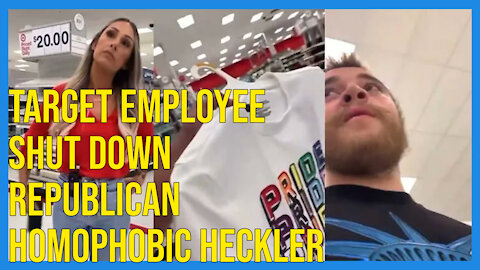 Target Employee Shut Down Republican HOMOPHOBIC Heckler