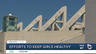 Efforts to keep migrant girls healthy at San Diego Convention Center