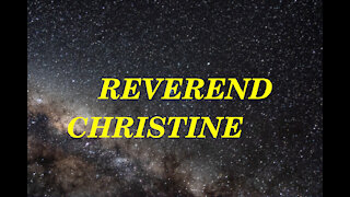 REV CHRISTINE --MAKING A POINT