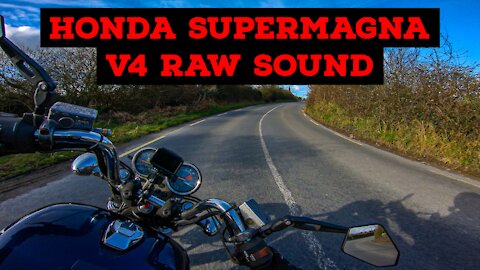 Honda Supermagna V4 Raw Sound | Muscle Bike on the Twisties
