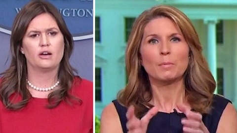 MSNBC hack Nicolle Wallace says Sarah Sanders should be choked.