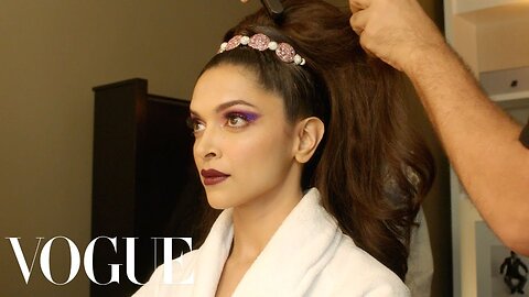 Deepika Padukone Gets Ready for the Met Gala _ Vogue
