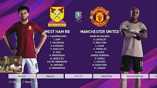 eFootball PES 2020 West Ham RB VS Manchester United