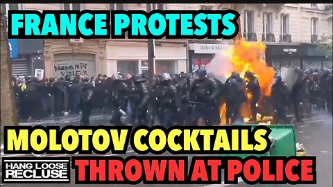 French Protests | Brutal Scenes as Molotov Cocktails are used against Police