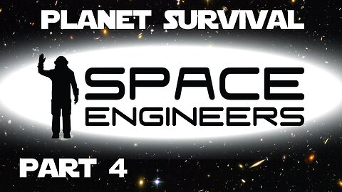 Space Engineers Planet Survival Ep 04 - Earth Base Build. Refineries and conveyor setup