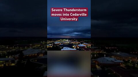 #severe #thunderstorm moves into #cedarville #ohio #drone