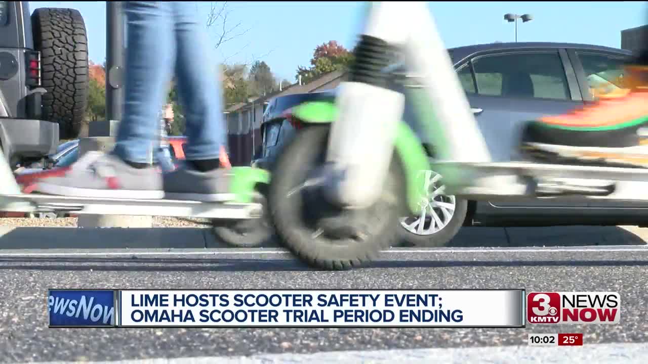 Lime hosts scooter safety event; Omaha scooter trial period ending