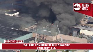 2-alarm fire destroys commercial building in Dade City