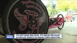 Williamsville father and son team compete in Marine Corps Marathon