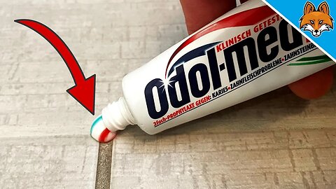 THEREFORE, you should distribute TOOTHPASTE in your TILE JOINTS 💥 (UNBELIEVABLE result) 😱