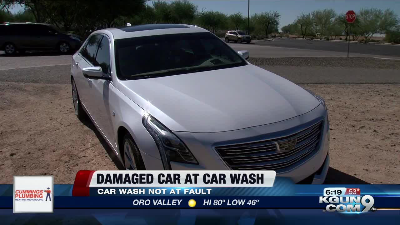 Car wash damage: who pays?