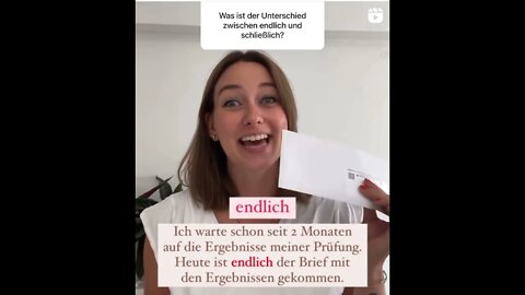 endlich und schließlich Was ist der Unterschied ???