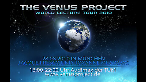 The Venus Project World Lecture Tour 2010 - Live@Audimax München (Jacque Fresco talk)